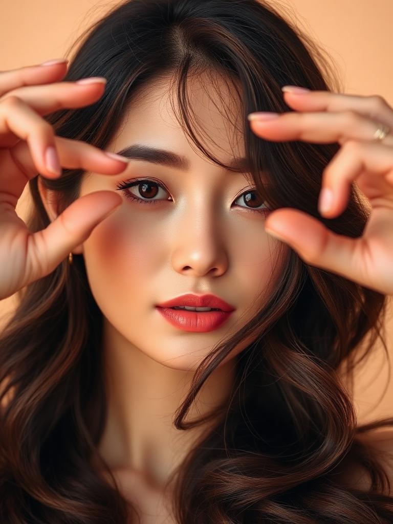 Curtain Bangs with Soft Waves